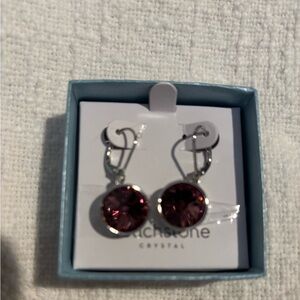 Touchstone Crystal Iris Lulu Earrings NIB